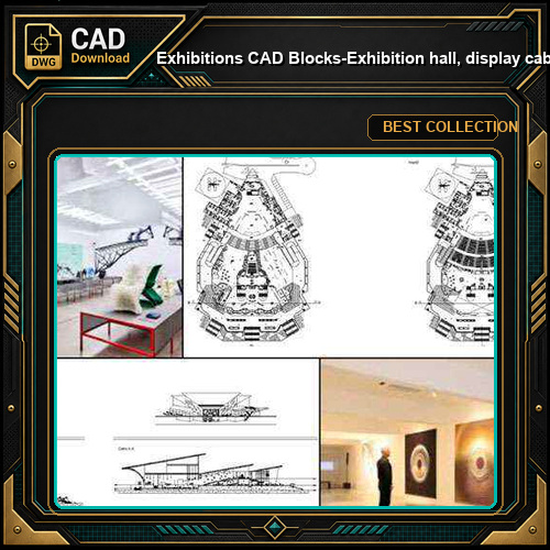 ★【Exhibitions CAD Blocks-Exhibition hall, display cabinet, display stand, exhibition design】@CAD Blocks,Autocad Blocks,Drawings,Details