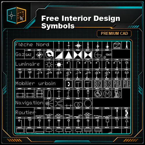 Free Interior Design Symbols