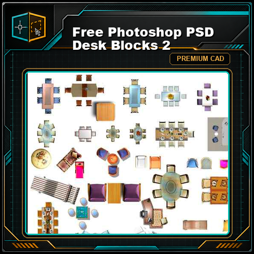 Free Photoshop PSD Desk Blocks 2