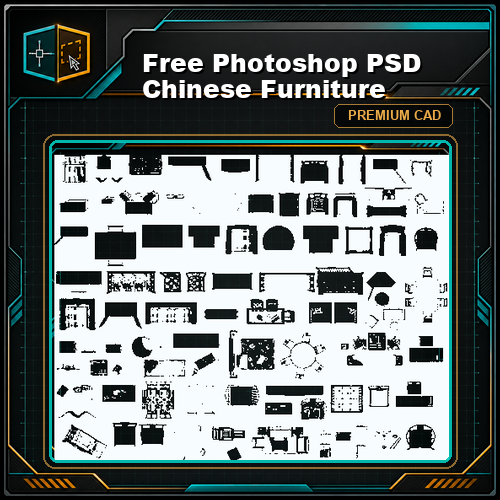 Free Photoshop PSD Chinese Furniture