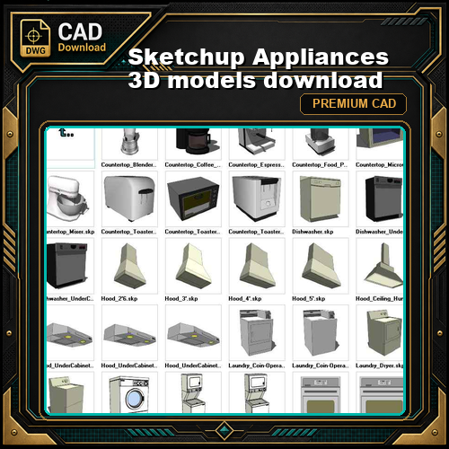 Sketchup Appliances 3D models download