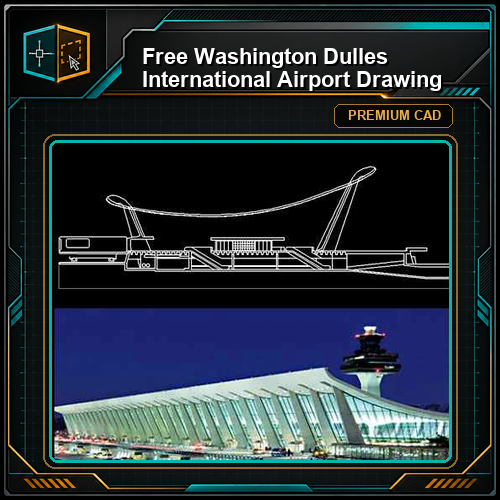 Free Washington Dulles International Airport Drawing