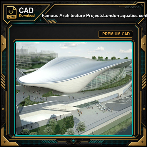 💎【Famous Architecture Projects】London aquatics center Sketchup 3d model-Zaha hadid architecture
