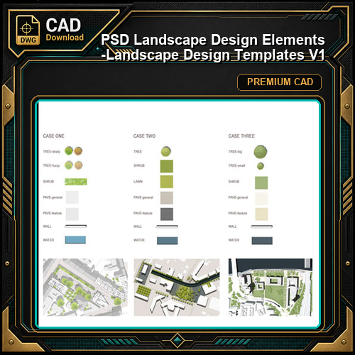 ★【 PSD Landscape Design Elements -Landscape Design Templates V1】