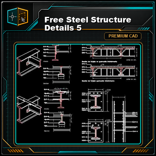 Free Steel Structure Details 5