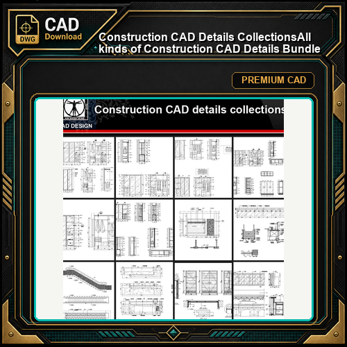 ★【Construction CAD Details Collections】All kinds of Construction CAD Details Bundle