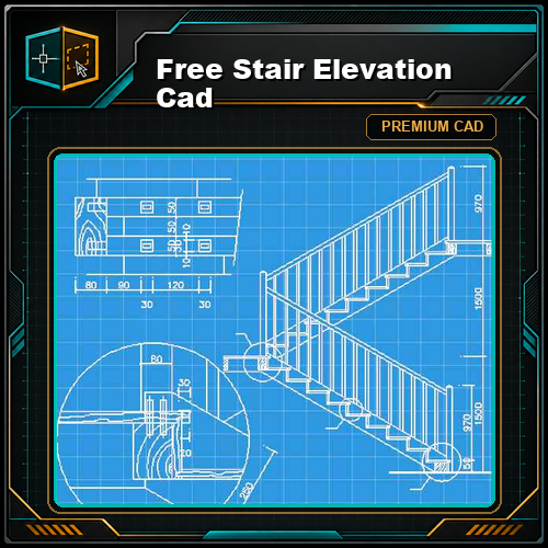 Free Stair Elevation Cad