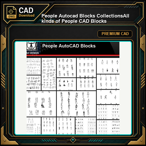 ★【People Autocad Blocks Collections】All kinds of People CAD Blocks