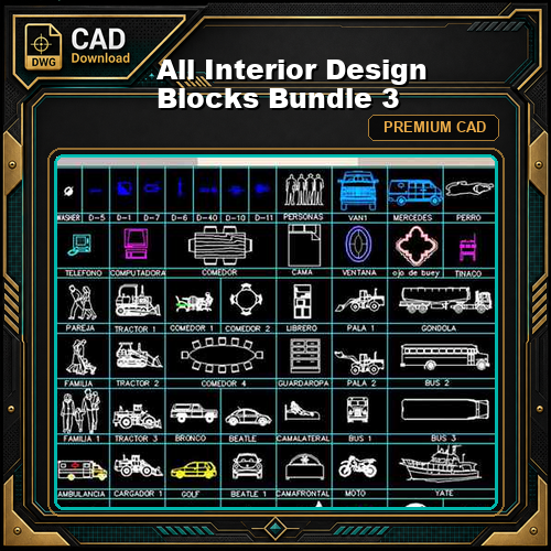 All Interior Design Blocks Bundle 3