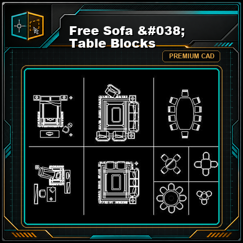 Free Sofa & Table Blocks