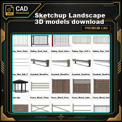 Sketchup Landscape 3D models download