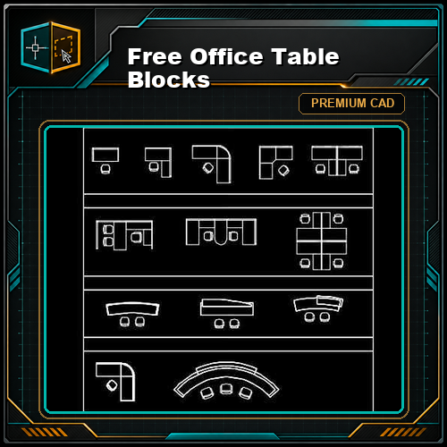 Free Office Table Blocks