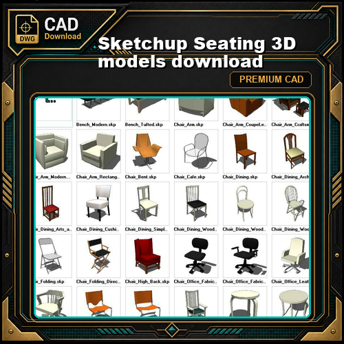 Sketchup Seating 3D models download