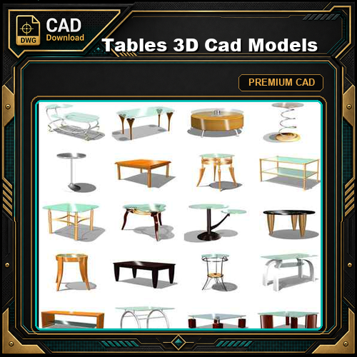 Tables 3D Cad Models