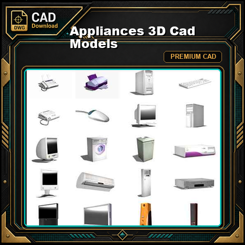 Appliances 3D Cad Models