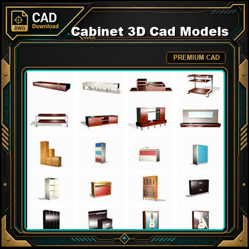 Cabinet 3D Cad Models
