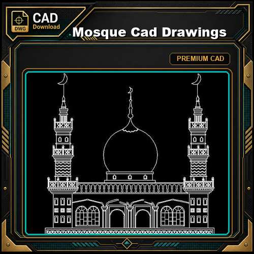 Mosque Cad Drawings