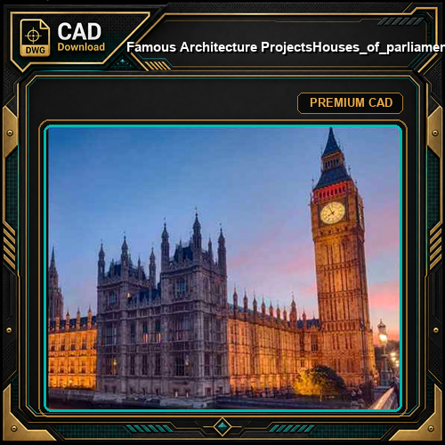 💎【Famous Architecture Projects】Houses_of_parliament Sketchup 3D model