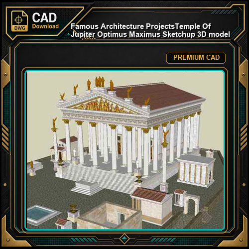 💎【Famous Architecture Projects】Temple Of Jupiter Optimus Maximus Sketchup 3D model