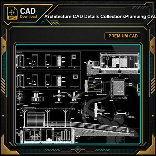 【Architecture CAD Details Collections】Plumbing CAD Detail Drawings V.2(Good)