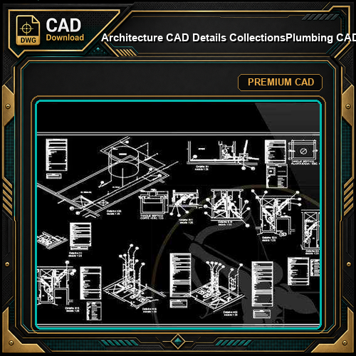 【Architecture CAD Details Collections】Plumbing CAD Detail Drawings(Good)