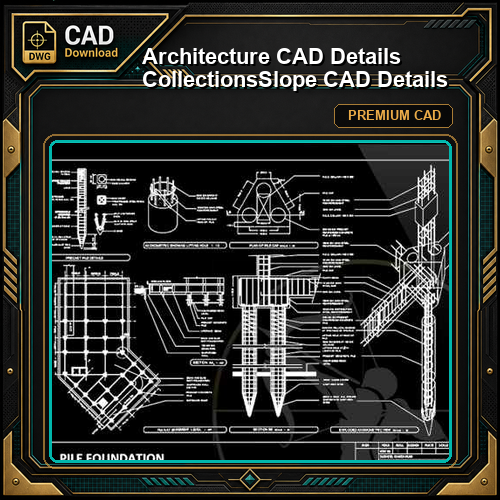 【Architecture CAD Details Collections】Slope CAD Details
