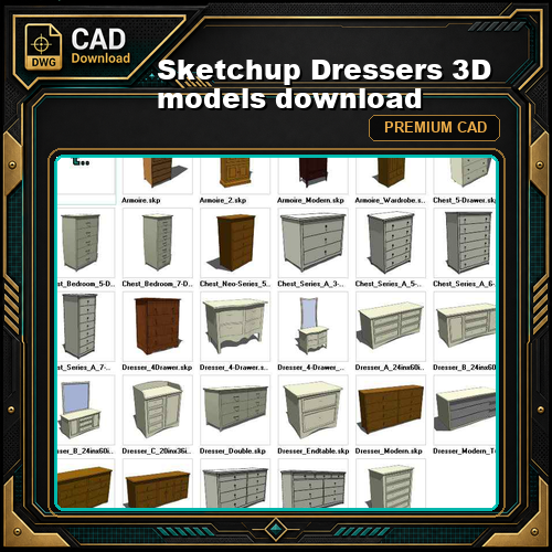 Sketchup Dressers 3D models download