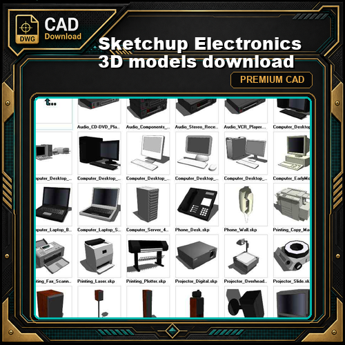 Sketchup Electronics 3D models download