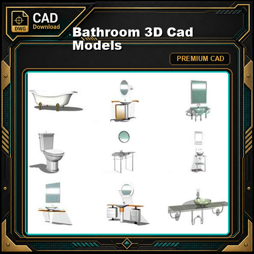Bathroom 3D Cad Models