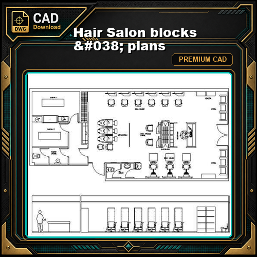 Hair Salon blocks & plans