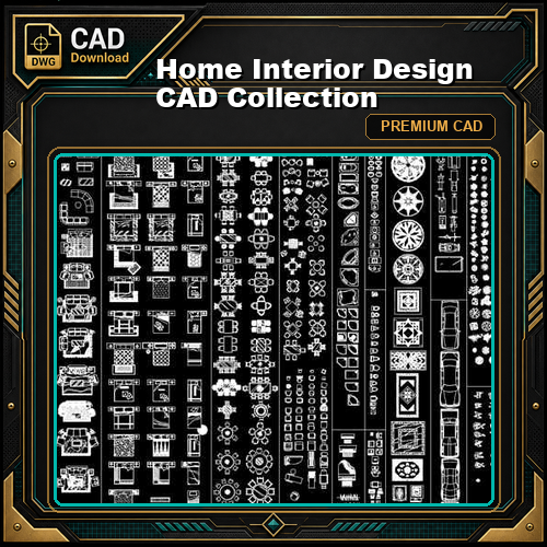 Home Interior Design CAD Collection