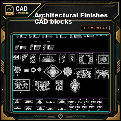 Architectural Finishes CAD blocks