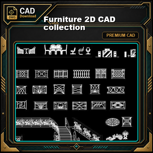 Furniture 2D CAD collection