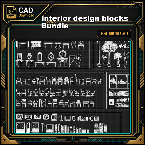 Interior design blocks Bundle