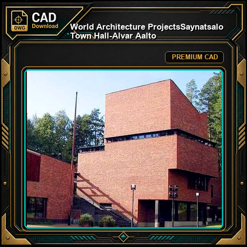 💎【World Architecture Projects】Saynatsalo Town Hall-Alvar Aalto