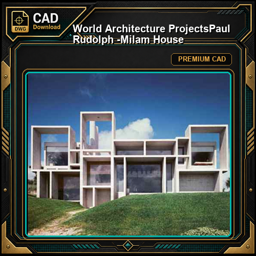 💎【World Architecture Projects】Paul Rudolph -Milam House