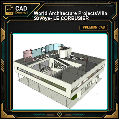 💎【World Architecture Projects】Villa Savoye- LE CORBUSIER