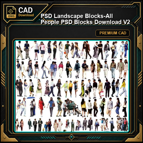 ★【 PSD Landscape Blocks-All People PSD Blocks Download V2】