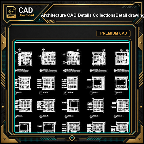 【Architecture CAD Details Collections】Detail drawing of Kitchen Design drawing,CAD Details