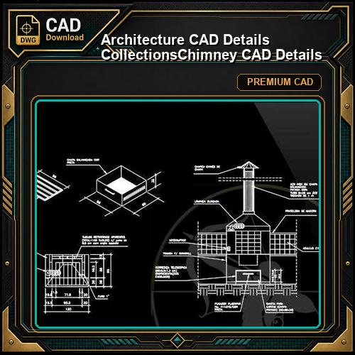 【Architecture CAD Details Collections】Chimney CAD Details
