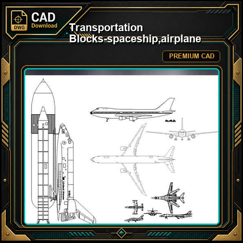 Transportation Blocks-spaceship,airplane