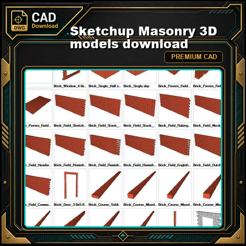 Sketchup Masonry 3D models download