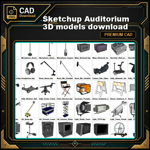 Sketchup Auditorium 3D models download