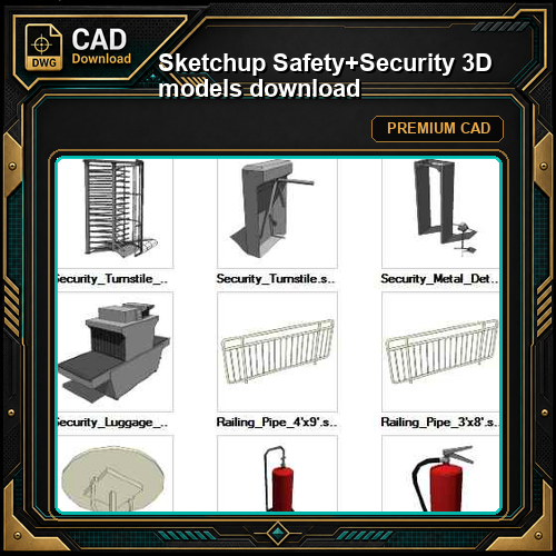 Sketchup Safety+Security 3D models download