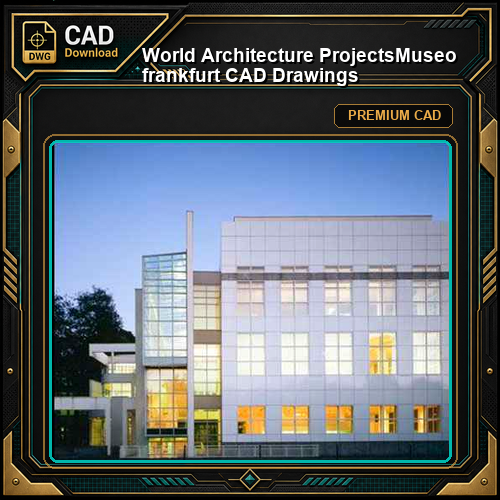 💎【World Architecture Projects】Museo frankfurt CAD Drawings