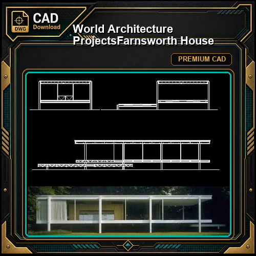 💎【World Architecture Projects】Farnsworth House
