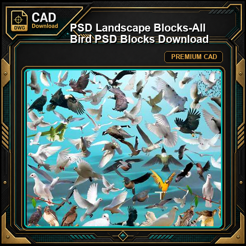 ★【 PSD Landscape Blocks-All Bird PSD Blocks Download】