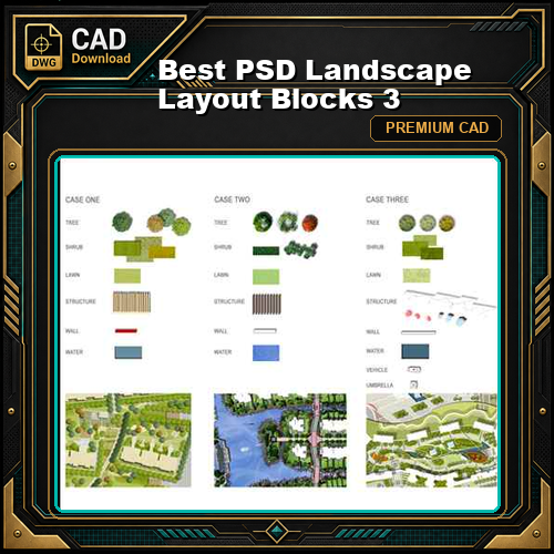 Best PSD Landscape Layout Blocks 3