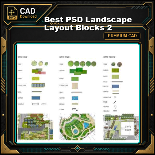 Best PSD Landscape Layout Blocks 2
