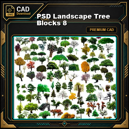 PSD Landscape Tree Blocks 8